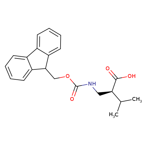 Butanoic acid, 2-[[[(9H-fluoren-9-ylmethoxy)carbonyl]amino]methyl]-3-methyl-, (2S)-