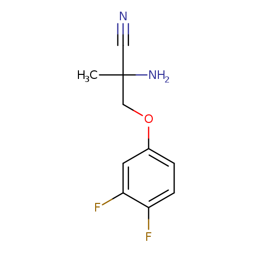 2-amino-3-(3,4-difluorophenoxy)-2-methylpropanenitrile