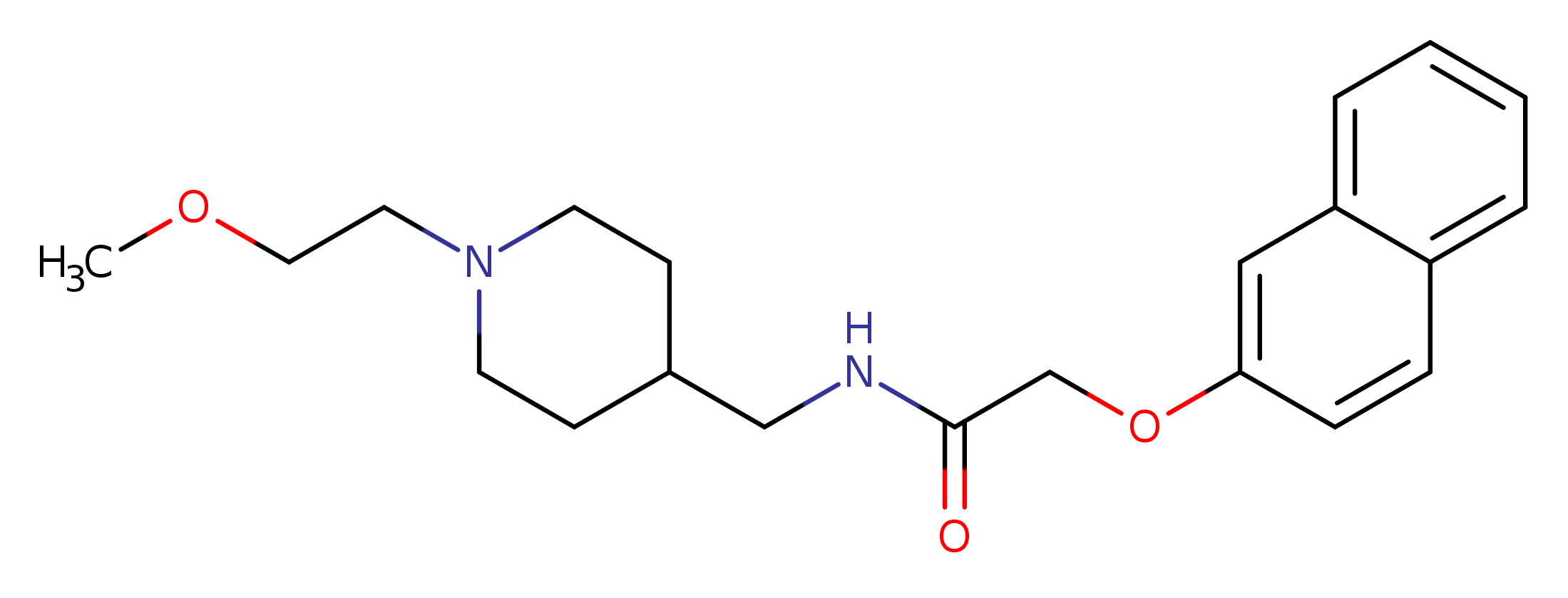 N-{[1-(2-methoxyethyl)piperidin-4-yl]methyl}-2-(naphthalen-2-yloxy)acetamide
