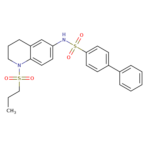 N-[1-(propane-1-sulfonyl)-1,2,3,4-tetrahydroquinolin-6-yl]-[1,1'-biphenyl]-4-sulfonamide