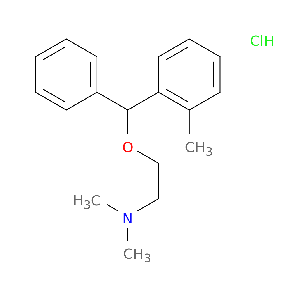 Ethanamine, N,N-dimethyl-2-[(2-methylphenyl)phenylmethoxy]-, hydrochloride (1:1)