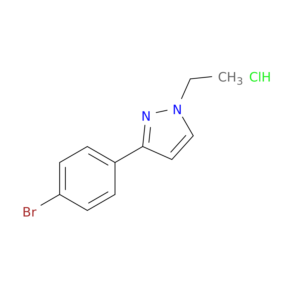 3-(4-Bromophenyl)-1-ethyl-1H-pyrazole HCl