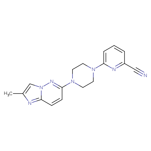 6-(4-{2-methylimidazo[1,2-b]pyridazin-6-yl}piperazin-1-yl)pyridine-2-carbonitrile