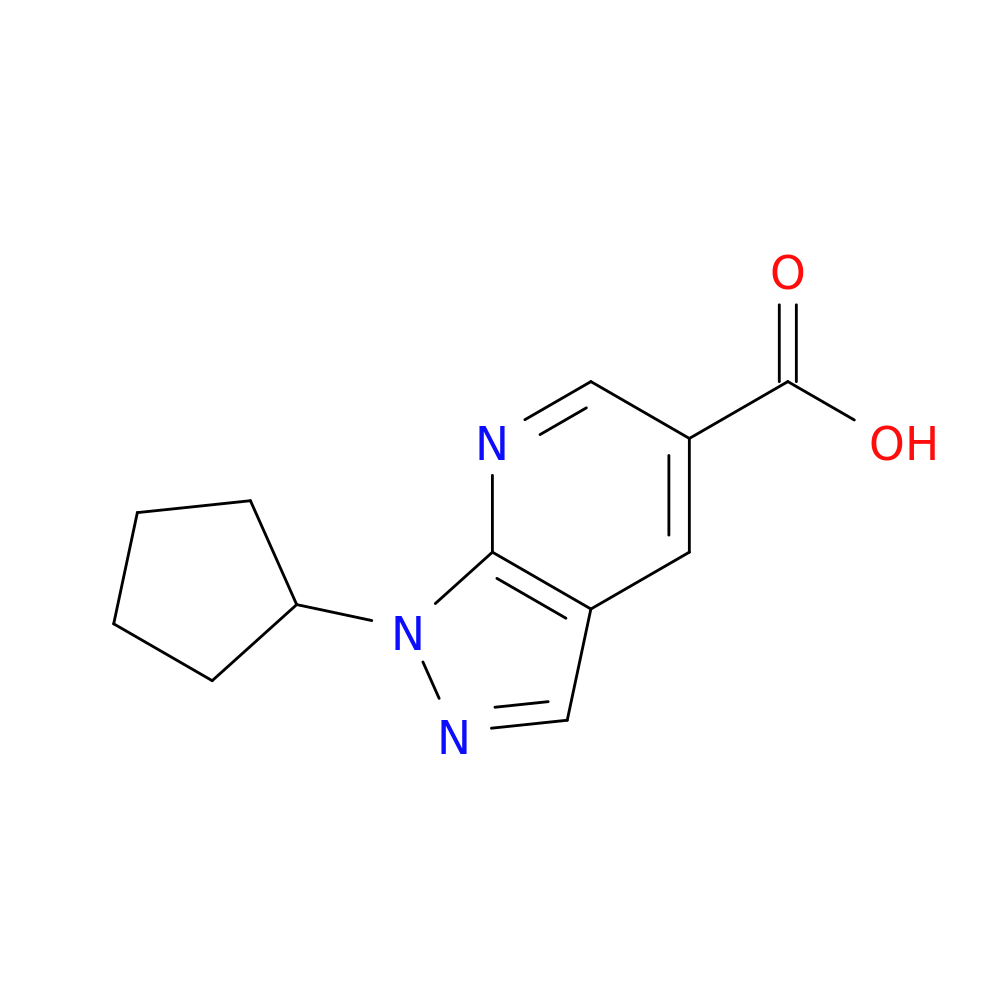 1-cyclopentyl-1H-pyrazolo[3,4-b]pyridine-5-carboxylic acid