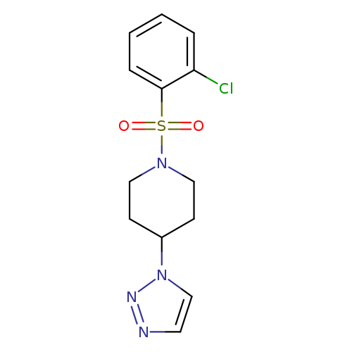 1-(2-chlorobenzenesulfonyl)-4-(1H-1,2,3-triazol-1-yl)piperidine