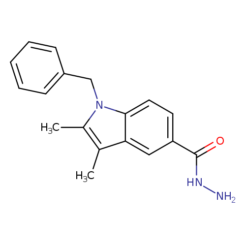 1-Benzyl-2,3-dimethyl-1h-indole-5-carbohydrazide