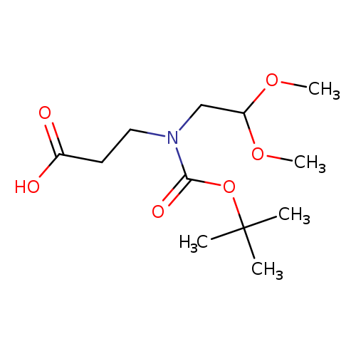 3-{[(tert-butoxy)carbonyl](2,2-dimethoxyethyl)amino}propanoic acid