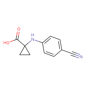 1-[(4-cyanophenyl)amino]cyclopropane-1-carboxylic acid