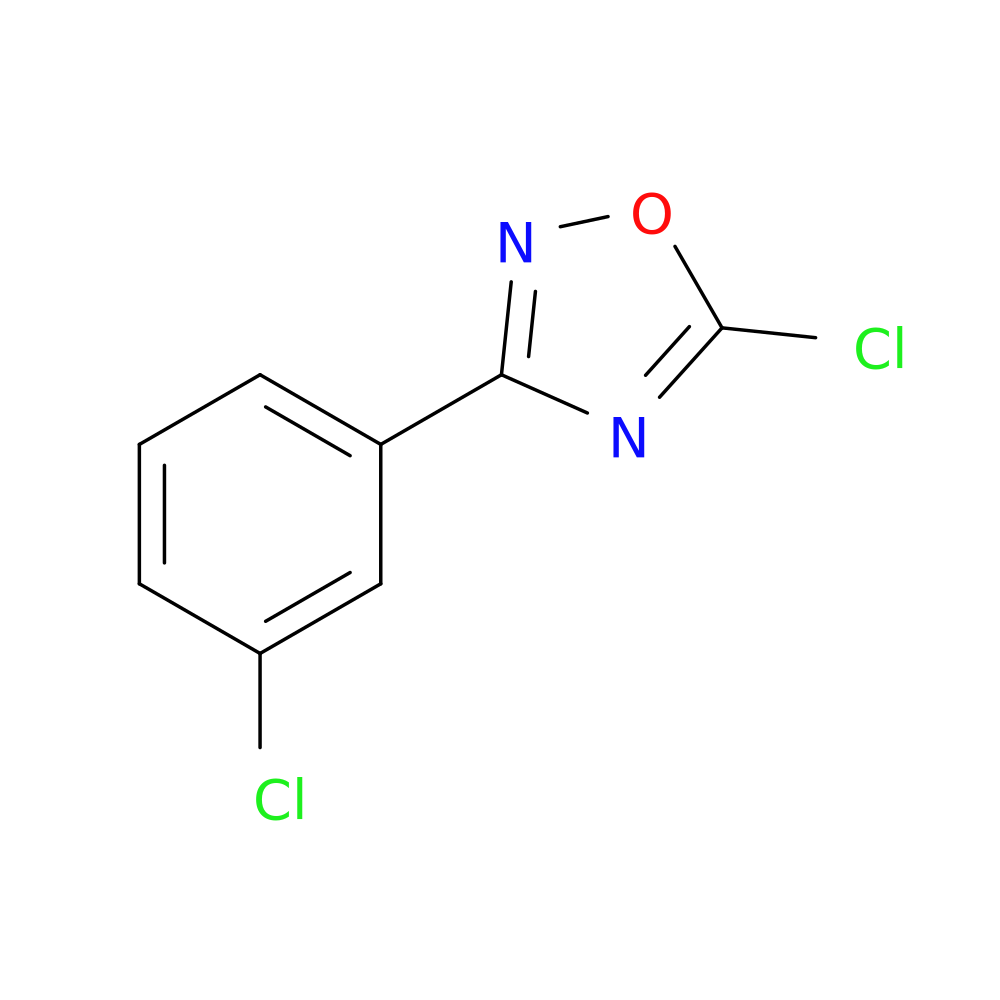 5-chloro-3-(3-chlorophenyl)-1,2,4-oxadiazole