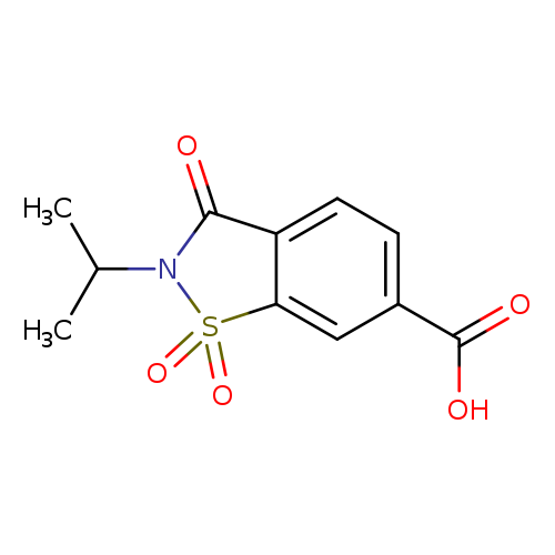 1,1,3-trioxo-2-(propan-2-yl)-2,3-dihydro-1,2-benzothiazole-6-carboxylic acid