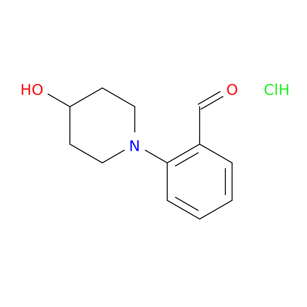 2-(4-Hydroxypiperidin-1-yl)benzaldehyde, HCl