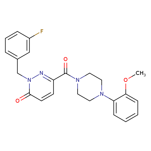 2-[(3-fluorophenyl)methyl]-6-[4-(2-methoxyphenyl)piperazine-1-carbonyl]-2,3-dihydropyridazin-3-one