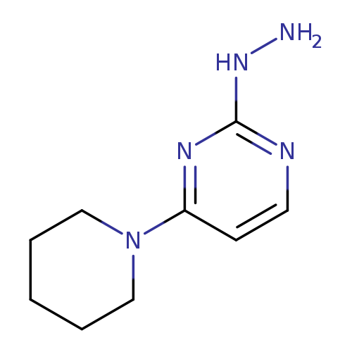 2(1H)-Pyrimidinone, 4-(1-piperidinyl)-, hydrazone