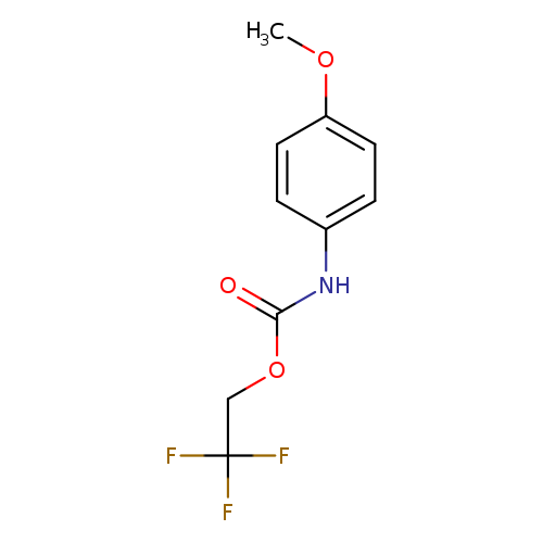 2,2,2-trifluoroethyl N-(4-methoxyphenyl)carbamate