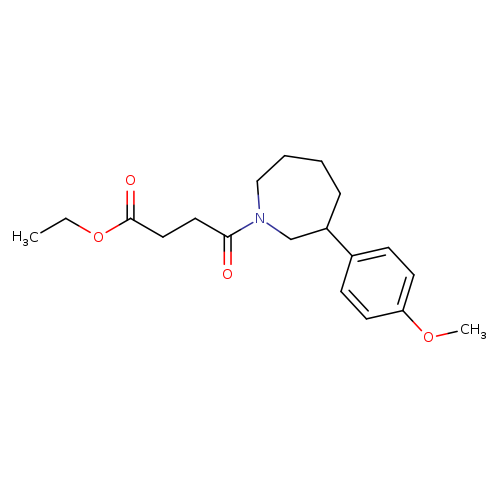 ethyl 4-[3-(4-methoxyphenyl)azepan-1-yl]-4-oxobutanoate