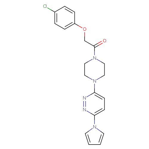 2-(4-chlorophenoxy)-1-{4-[6-(1H-pyrrol-1-yl)pyridazin-3-yl]piperazin-1-yl}ethan-1-one