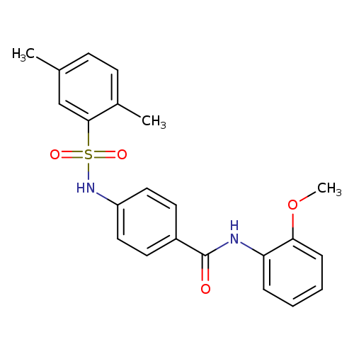 4-(2,5-dimethylbenzenesulfonamido)-N-(2-methoxyphenyl)benzamide