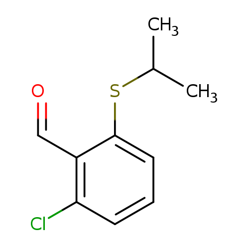 2-chloro-6-(propan-2-ylsulfanyl)benzaldehyde