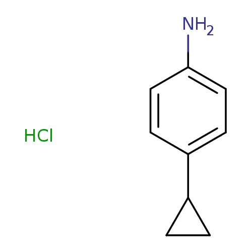 Benzenamine, 4-cyclopropyl-, hydrochloride (1:1)