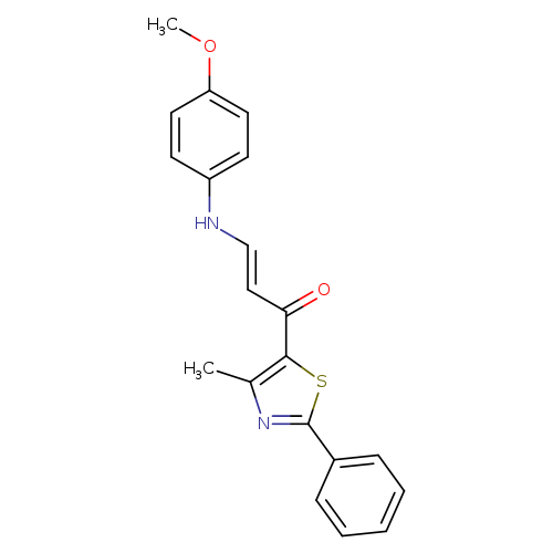 (2E)-3-[(4-methoxyphenyl)amino]-1-(4-methyl-2-phenyl-1,3-thiazol-5-yl)prop-2-en-1-one