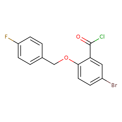 5-Bromo-2-[(4-fluorobenzyl)oxy]benzoyl chloride
