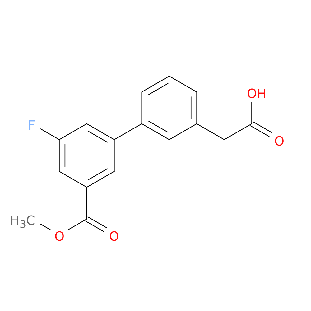 3-[3-Fluoro-5-(methoxycarbonyl)phenyl]phenylacetic acid