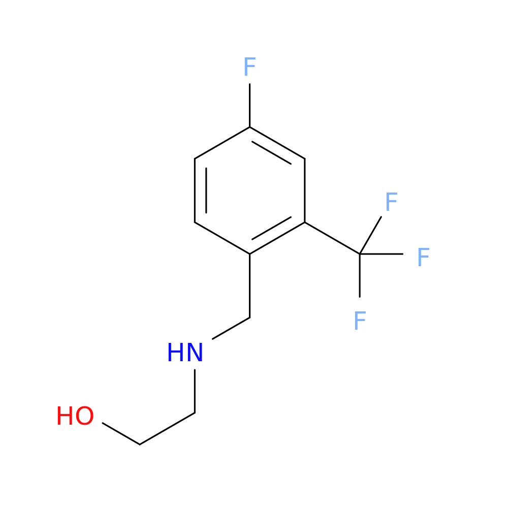 2-({[4-fluoro-2-(trifluoromethyl)phenyl]methyl}amino)ethan-1-ol