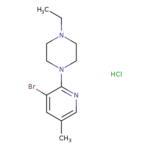 3-Bromo-2-(4-ethylpiperazino)-5-methylpyridine, HCl