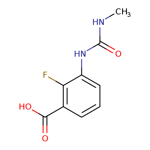 2-fluoro-3-[(methylcarbamoyl)amino]benzoicacid