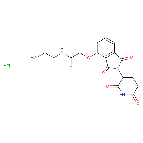 N-(2-aminoethyl)-2-{[2-(2,6-dioxopiperidin-3-yl)-1,3-dioxo-2,3-dihydro-1H-isoindol-4-yl]oxy}acetamide hydrochloride