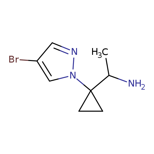 1-[1-(4-bromo-1H-pyrazol-1-yl)cyclopropyl]ethan-1-amine