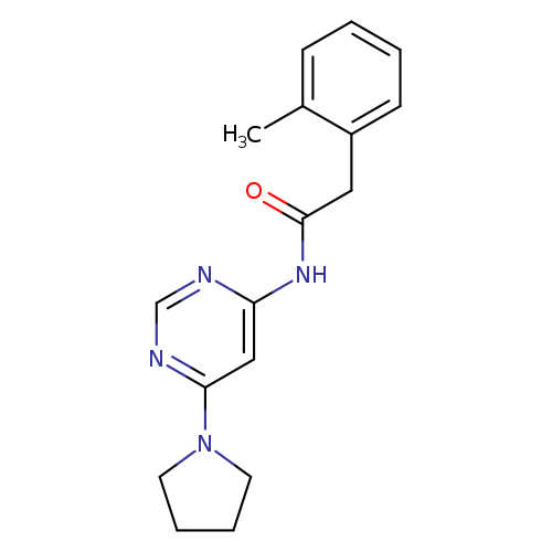 2-(2-methylphenyl)-N-[6-(pyrrolidin-1-yl)pyrimidin-4-yl]acetamide