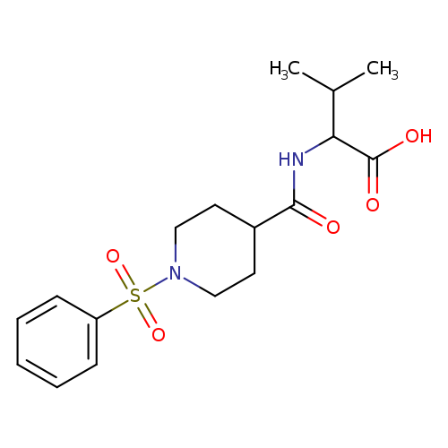 2-{[1-(benzenesulfonyl)piperidin-4-yl]formamido}-3-methylbutanoic acid