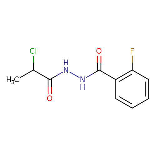 N'-(2-chloropropanoyl)-2-fluorobenzohydrazide