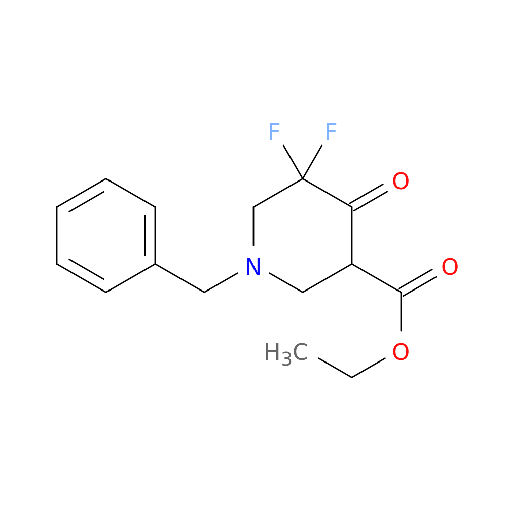 ETHYL 1-BENZYL-5,5-DIFLUORO-4-OXOPIPERIDINE-3-CARBOXYLATE