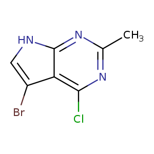 5-Bromo-4-chloro-2-methyl-7H-pyrrolo[2,3-d]pyrimidine