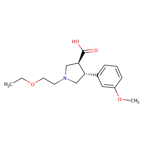 (3S,4R)-1-(2-Ethoxyethyl)-4-(3-methoxyphenyl)pyrrolidine-3-carboxylic acid