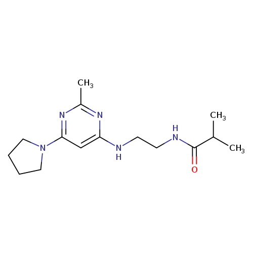 2-methyl-N-(2-{[2-methyl-6-(pyrrolidin-1-yl)pyrimidin-4-yl]amino}ethyl)propanamide