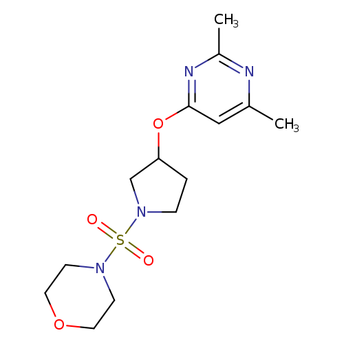 4-({3-[(2,6-dimethylpyrimidin-4-yl)oxy]pyrrolidin-1-yl}sulfonyl)morpholine