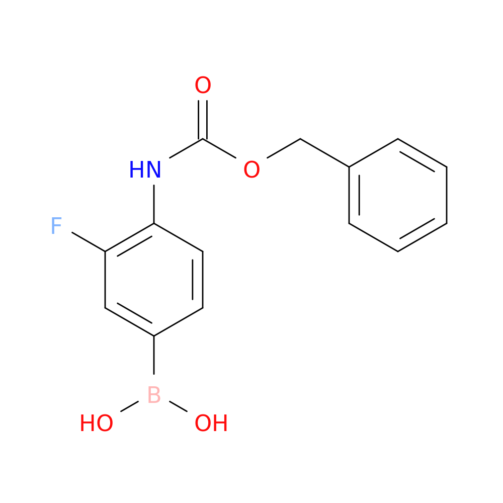 Benzyl 4-borono-2-fluorophenylcarbamate