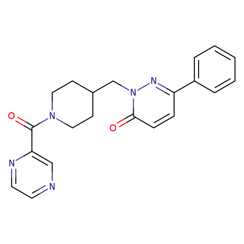 6-phenyl-2-{[1-(pyrazine-2-carbonyl)piperidin-4-yl]methyl}-2,3-dihydropyridazin-3-one