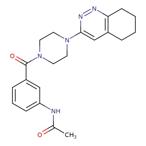 N-{3-[4-(5,6,7,8-tetrahydrocinnolin-3-yl)piperazine-1-carbonyl]phenyl}acetamide