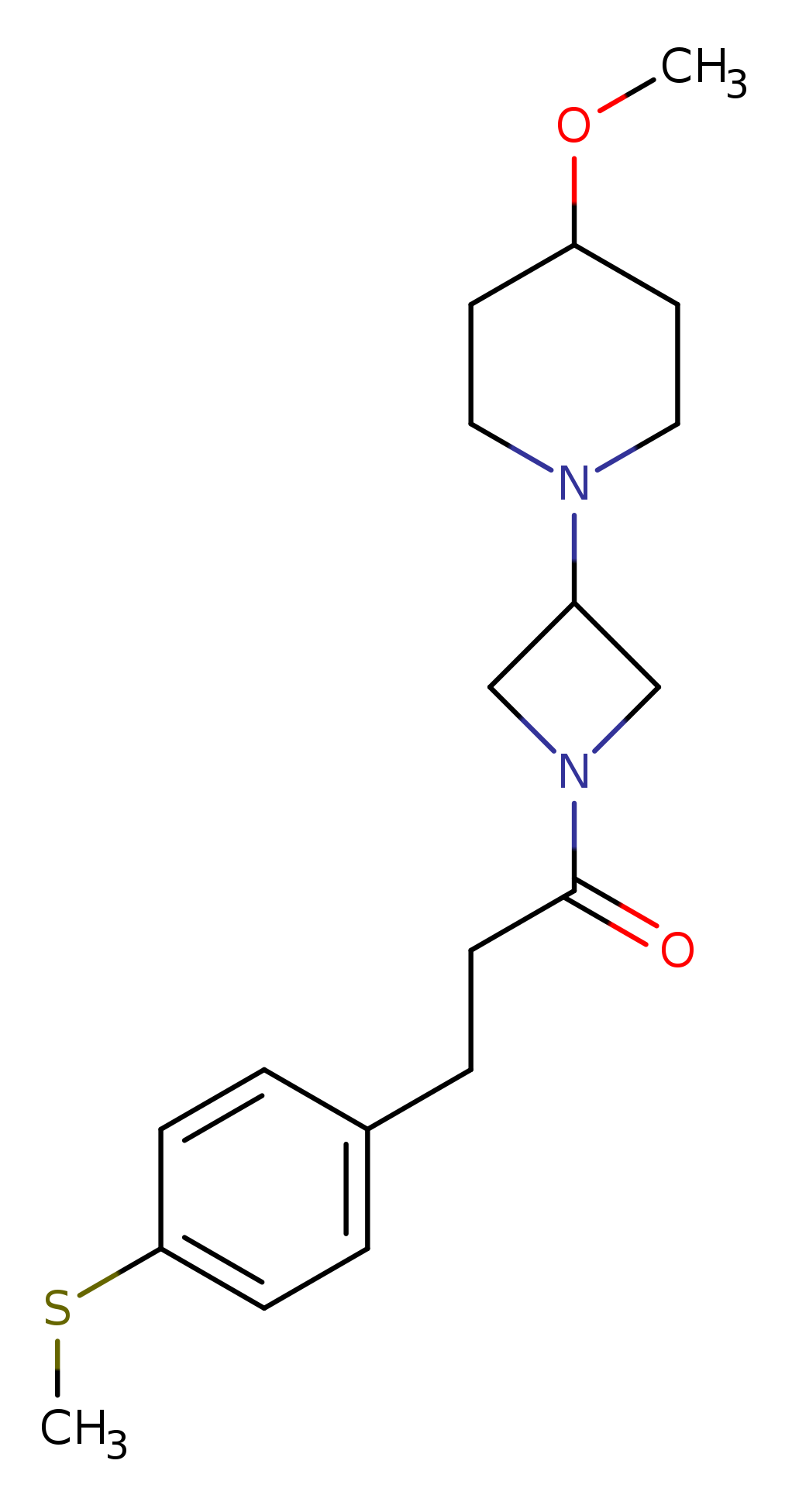 1-[3-(4-methoxypiperidin-1-yl)azetidin-1-yl]-3-[4-(methylsulfanyl)phenyl]propan-1-one