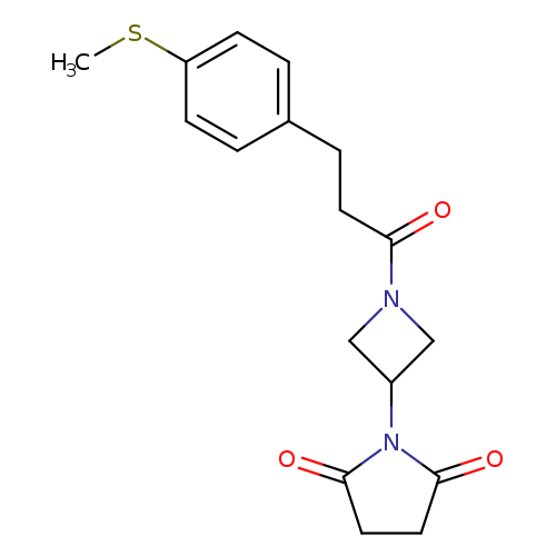 1-(1-{3-[4-(methylsulfanyl)phenyl]propanoyl}azetidin-3-yl)pyrrolidine-2,5-dione