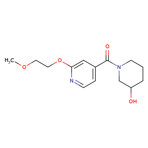 1-[2-(2-methoxyethoxy)pyridine-4-carbonyl]piperidin-3-ol