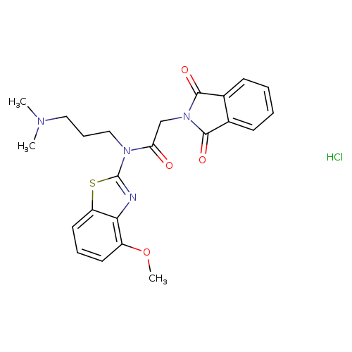 N-[3-(dimethylamino)propyl]-2-(1,3-dioxo-2,3-dihydro-1H-isoindol-2-yl)-N-(4-methoxy-1,3-benzothiazol-2-yl)acetamide hydrochloride