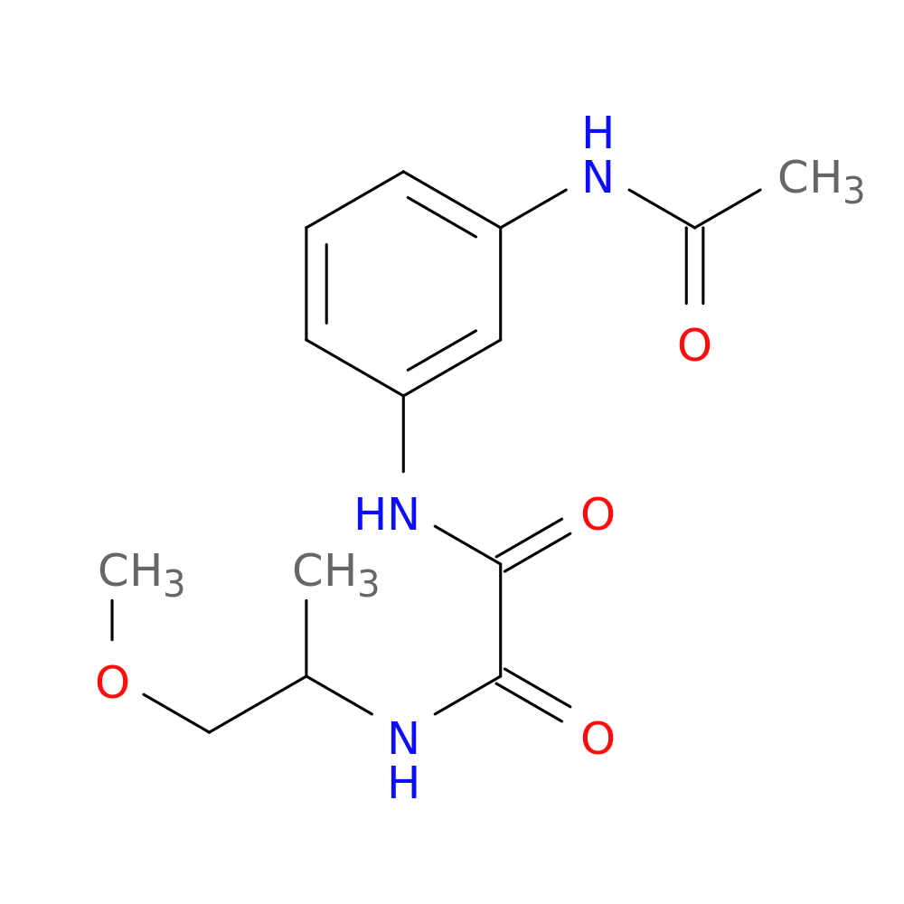 N'-(3-acetamidophenyl)-N-(1-methoxypropan-2-yl)ethanediamide