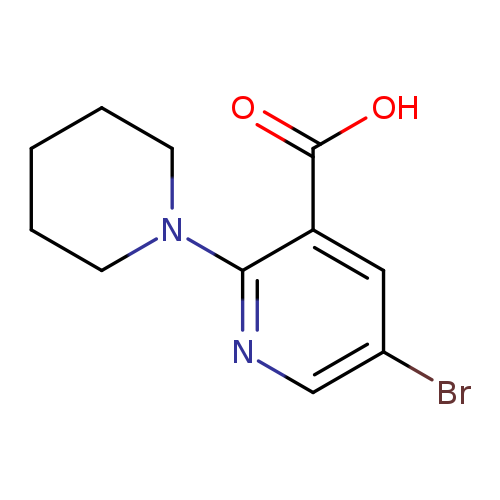 5-Bromo-2-(piperidin-1-yl)nicotinic acid