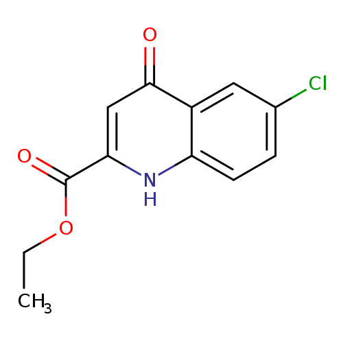 6-Chloro-4-oxo-1,4-dihydro-quinoline-2-carboxylic acid ethyl ester