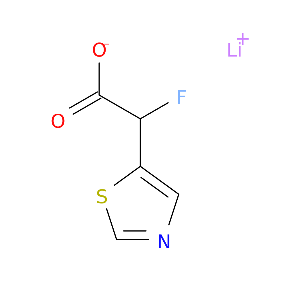 lithium(1+) 2-fluoro-2-(1,3-thiazol-5-yl)acetate